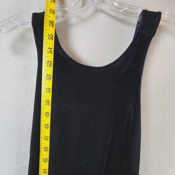 Shelli Segal Sleeveless Stretch Maxi Dress Size 6 Black/Purple Evening Formal - Picture 3 of 7